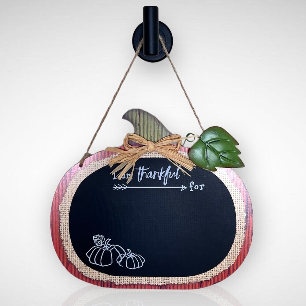 Mini Pumpkin Chalkboard Hanging Decoration Thankful Fall Thanksgiving